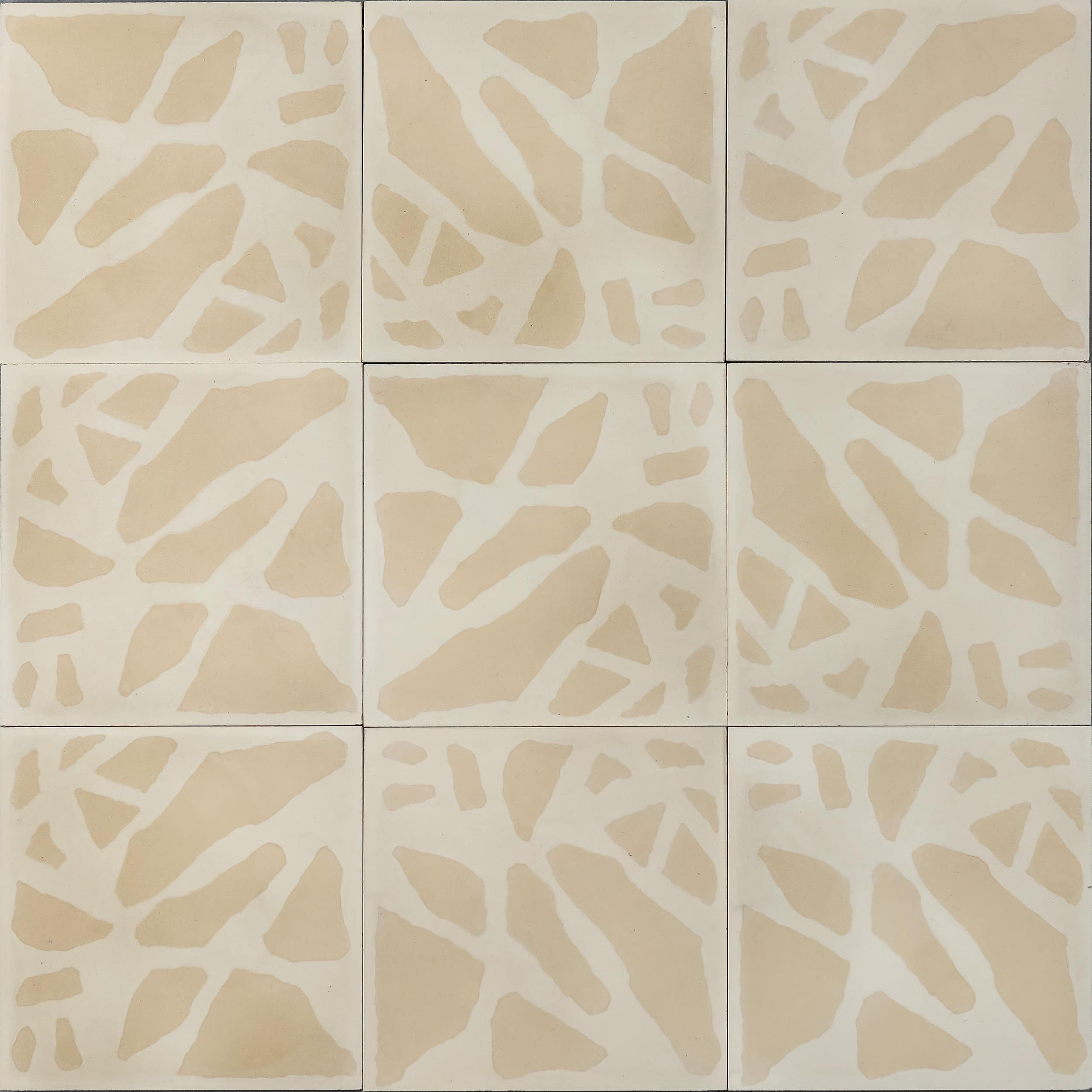 Core – Silk almond white 20x20cm, 12mm thick. 1 box = 16 tiles